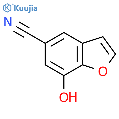 7-Hydroxy-1-benzofuran-5-carbonitrile structure