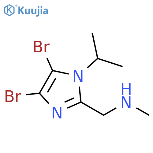 1-(4,5-Dibromo-1-propan-2-ylimidazol-2-yl)-N-methylmethanamine structure