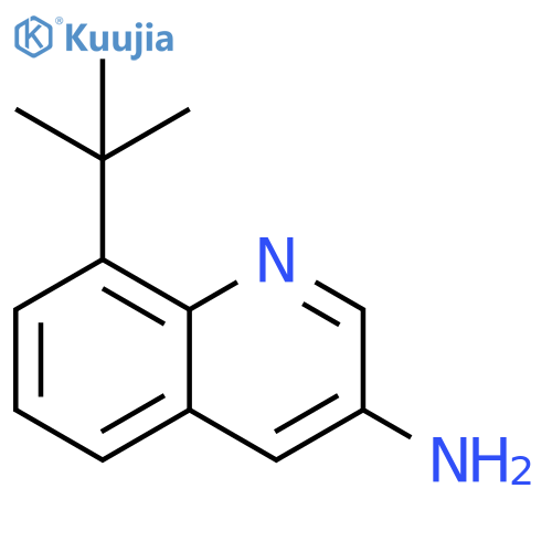 3-Quinolinamine, 8-(1,1-dimethylethyl)- structure