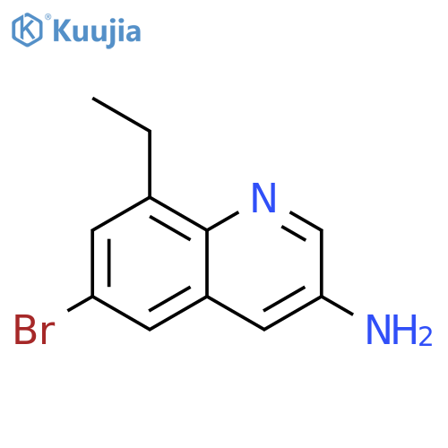 6-Bromo-8-ethylquinolin-3-amine structure