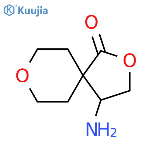 2,8-Dioxaspiro[4.5]decan-1-one, 4-amino- structure