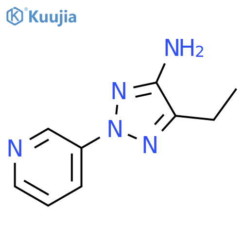 2H-1,2,3-Triazol-4-amine, 5-ethyl-2-(3-pyridinyl)- structure