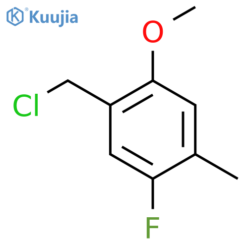 1-(chloromethyl)-5-fluoro-2-methoxy-4-methylbenzene structure
