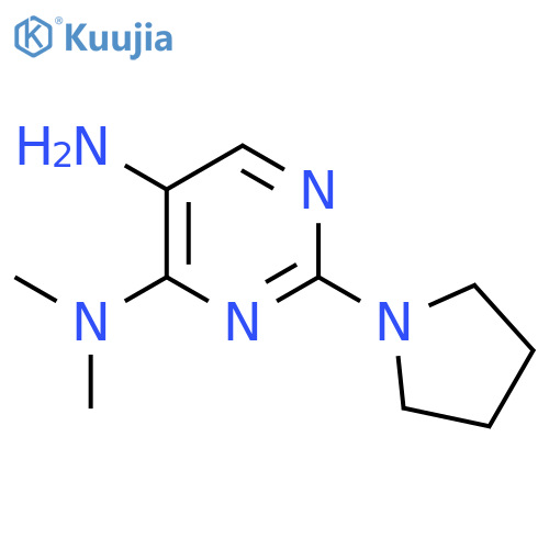 N4,N4-dimethyl-2-(pyrrolidin-1-yl)pyrimidine-4,5-diamine structure