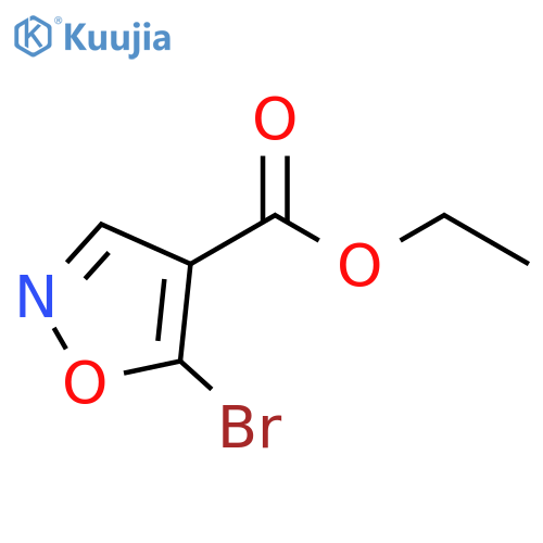 4-Isoxazolecarboxylic acid, 5-bromo-, ethyl ester structure