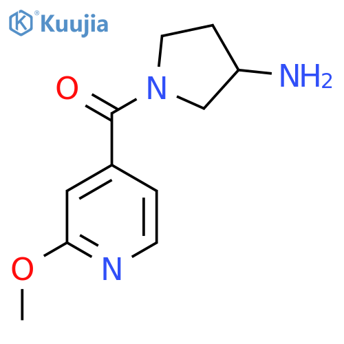 (3-Aminopyrrolidin-1-yl)(2-methoxypyridin-4-yl)methanone structure