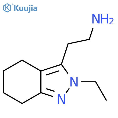 2-(2-ethyl-4,5,6,7-tetrahydro-2H-indazol-3-yl)ethan-1-amine structure