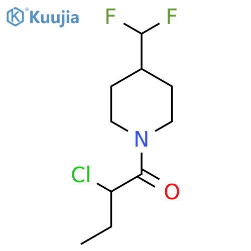 2-Chloro-1-(4-(difluoromethyl)piperidin-1-yl)butan-1-one structure