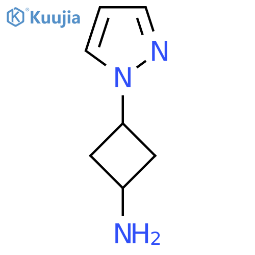 3-(1H-pyrazol-1-yl)cyclobutan-1-amine structure