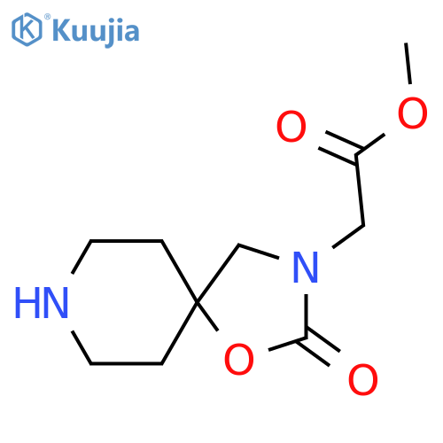 methyl 2-{2-oxo-1-oxa-3,8-diazaspiro4.5decan-3-yl}acetate structure