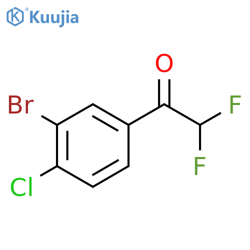 1-(3-bromo-4-chlorophenyl)-2,2-difluoroethan-1-one structure