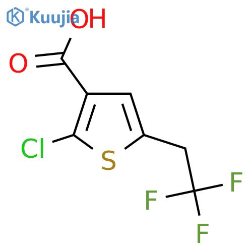 2-Chloro-5-(2,2,2-trifluoroethyl)thiophene-3-carboxylic acid structure