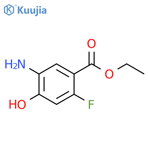 ethyl 5-amino-2-fluoro-4-hydroxybenzoate structure