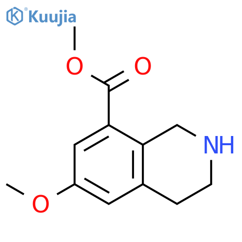 methyl 6-methoxy-1,2,3,4-tetrahydroisoquinoline-8-carboxylate structure