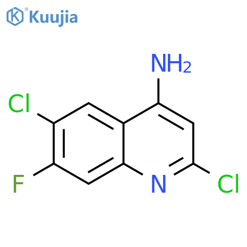 2,6-dichloro-7-fluoroquinolin-4-amine structure