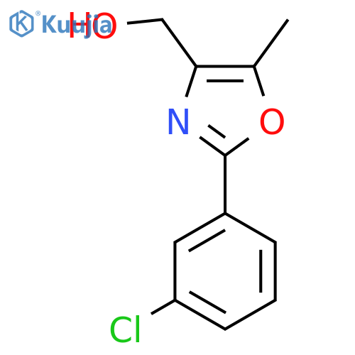 (2-(3-Chlorophenyl)-5-methyloxazol-4-yl)methanol structure