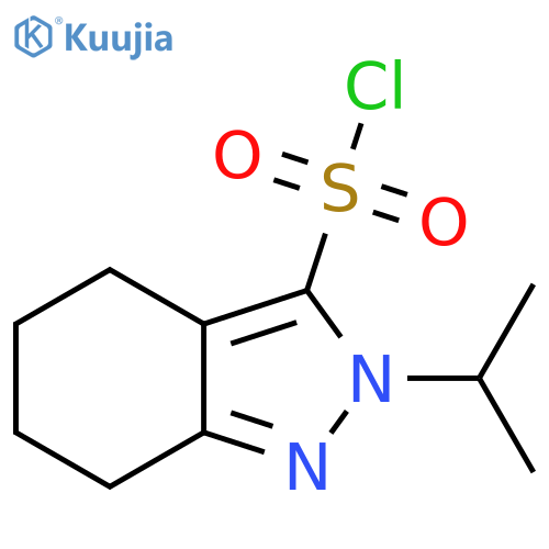 2H-Indazole-3-sulfonyl chloride, 4,5,6,7-tetrahydro-2-(1-methylethyl)- structure