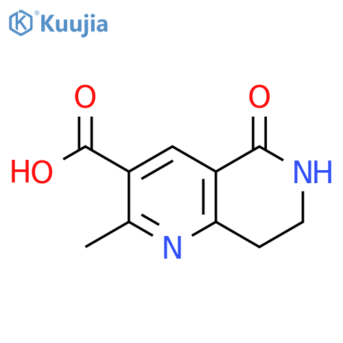 2-methyl-5-oxo-5,6,7,8-tetrahydro-1,6-naphthyridine-3-carboxylic acid structure