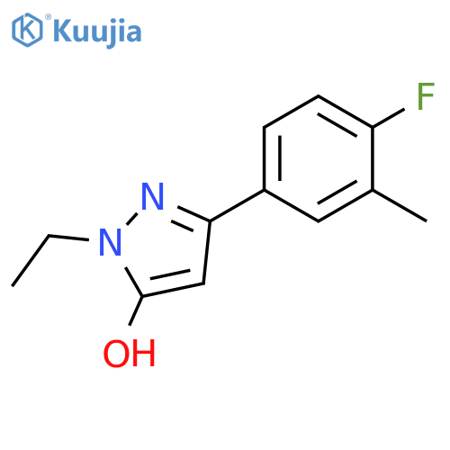 1H-Pyrazol-5-ol, 1-ethyl-3-(4-fluoro-3-methylphenyl)- structure