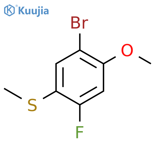 (5-bromo-2-fluoro-4-methoxyphenyl)(methyl)sulfane structure