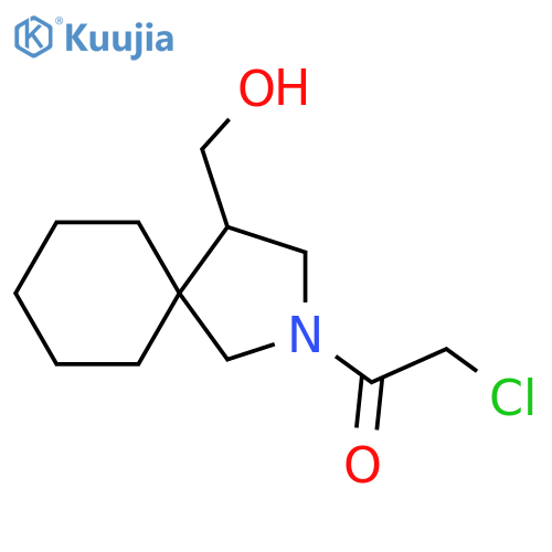 2-Chloro-1-(4-(hydroxymethyl)-2-azaspiro[4.5]decan-2-yl)ethan-1-one structure
