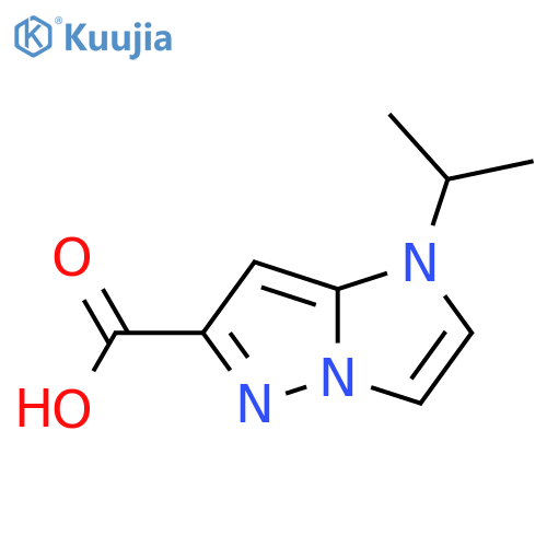 1-isopropyl-1H-imidazo[1,2-b]pyrazole-6-carboxylic acid structure