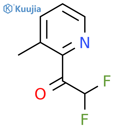 2,2-Difluoro-1-(3-methylpyridin-2-yl)ethan-1-one structure