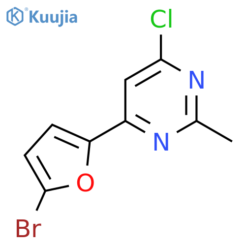 4-(5-Bromofuran-2-yl)-6-chloro-2-methylpyrimidine structure