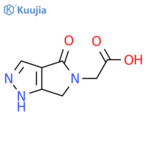 2-{4-oxo-1H,4H,5H,6H-pyrrolo3,4-cpyrazol-5-yl}acetic acid structure