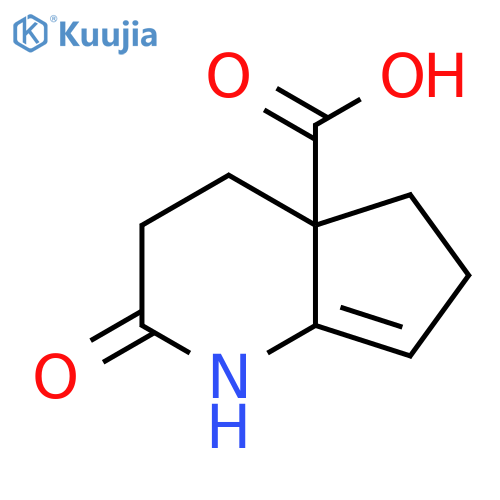 2-Oxo-1,2,3,4,5,6-hexahydro-4aH-cyclopenta[b]pyridine-4a-carboxylic acid structure