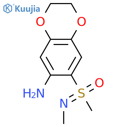 7-methyl(methylimino)oxo-lambda6-sulfanyl-2,3-dihydro-1,4-benzodioxin-6-amine structure