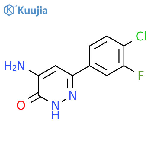 4-Amino-6-(4-chloro-3-fluorophenyl)pyridazin-3-ol structure