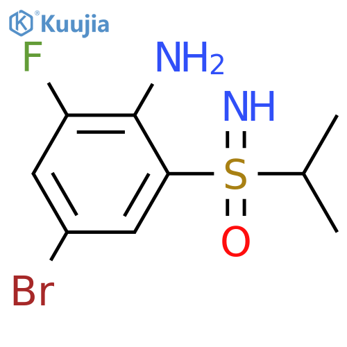 (2-amino-5-bromo-3-fluorophenyl)(imino)(propan-2-yl)-lambda6-sulfanone structure