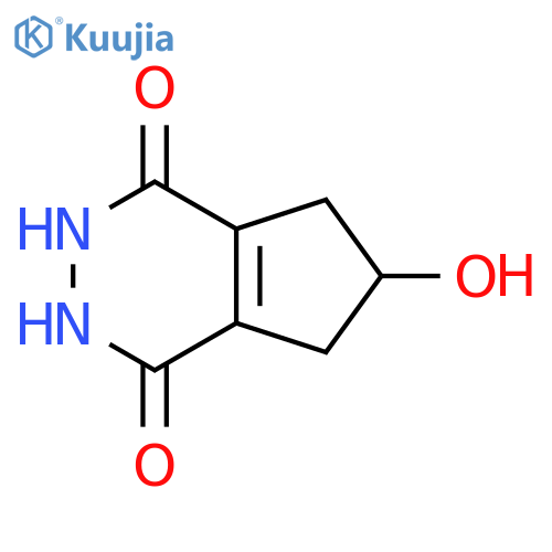 6-hydroxy-1H,2H,3H,4H,5H,6H,7H-cyclopentadpyridazine-1,4-dione structure