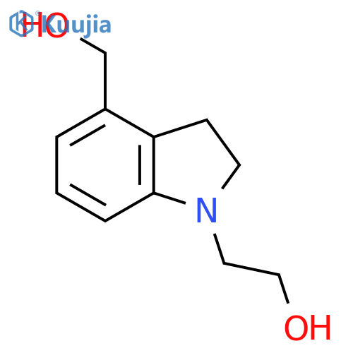 2-(4-(Hydroxymethyl)indolin-1-yl)ethan-1-ol structure
