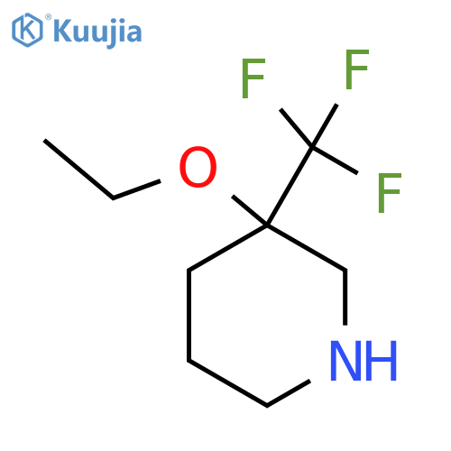 3-Ethoxy-3-(trifluoromethyl)piperidine structure