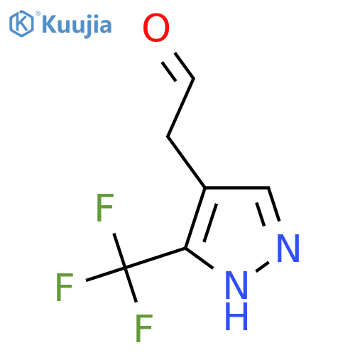 2-(3-(Trifluoromethyl)-1H-pyrazol-4-yl)acetaldehyde structure