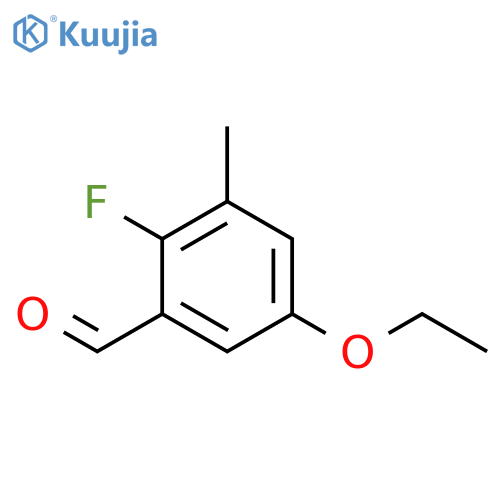 5-Ethoxy-2-fluoro-3-methylbenzaldehyde structure