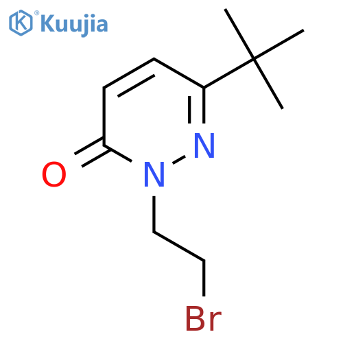 2-(2-Bromoethyl)-6-tert-butyl-2,3-dihydropyridazin-3-one structure