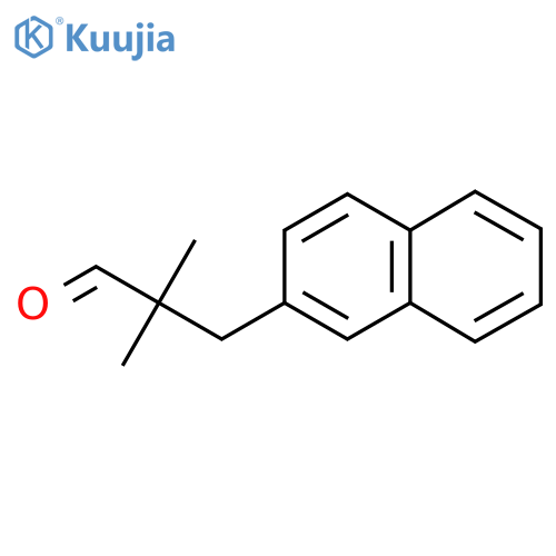 2,2-Dimethyl-3-(naphthalen-2-yl)propanal structure