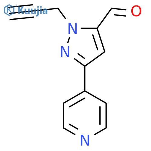 1-(Prop-2-yn-1-yl)-3-(pyridin-4-yl)-1H-pyrazole-5-carbaldehyde structure