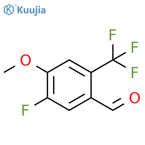 5-Fluoro-4-methoxy-2-(trifluoromethyl)benzaldehyde structure