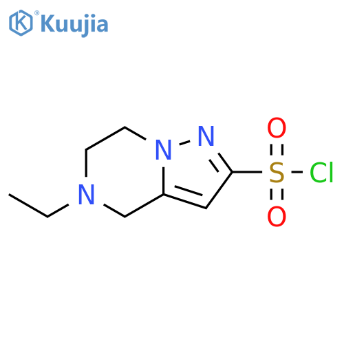 Pyrazolo[1,5-a]pyrazine-2-sulfonyl chloride, 5-ethyl-4,5,6,7-tetrahydro- structure