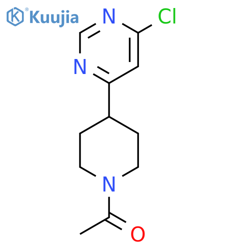 1-(4-(6-Chloropyrimidin-4-yl)piperidin-1-yl)ethan-1-one structure