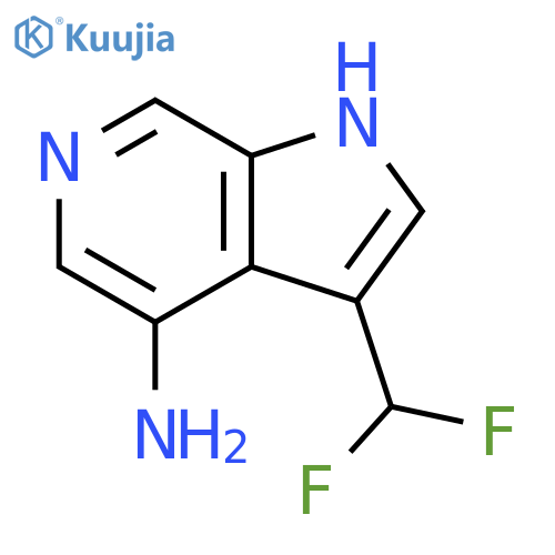 3-(Difluoromethyl)-1H-pyrrolo[2,3-c]pyridin-4-amine structure