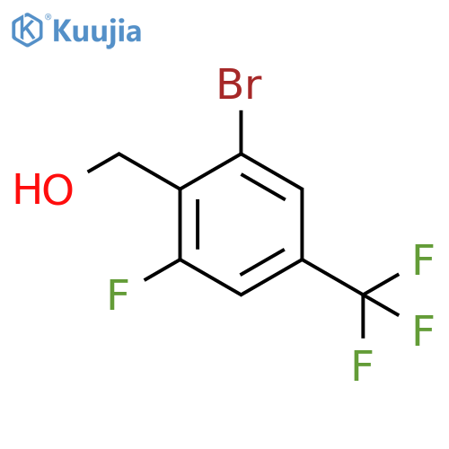 [2-Bromo-6-fluoro-4-(trifluoromethyl)phenyl]methanol structure