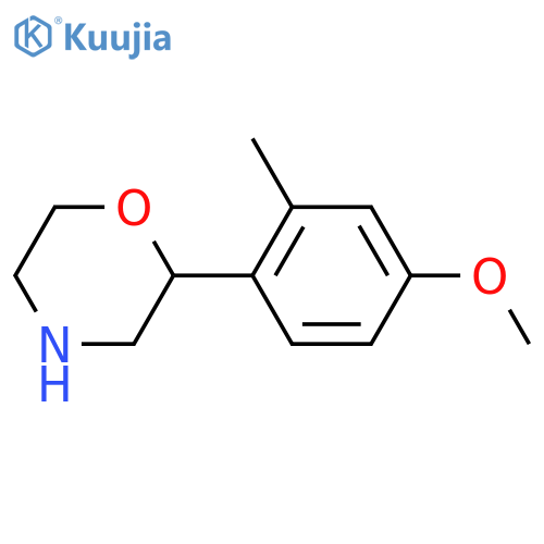 2-(4-methoxy-2-methylphenyl)morpholine structure