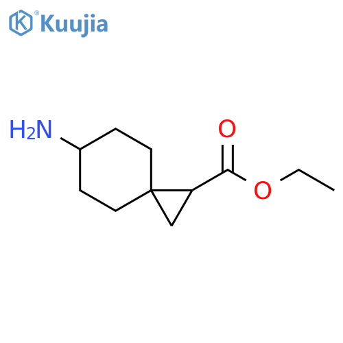 Spiro[2.5]octane-1-carboxylic acid, 6-amino-, ethyl ester structure