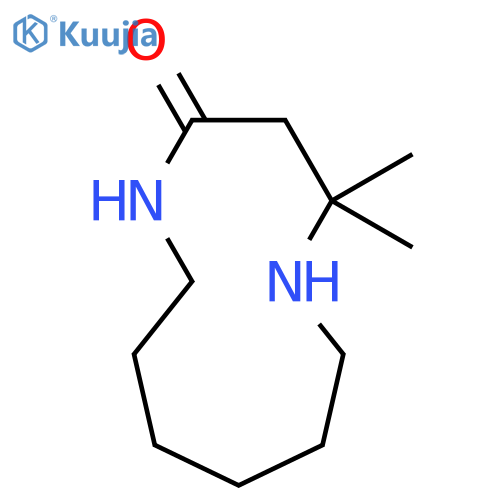 4,4-dimethyl-1,5-diazacycloundecan-2-one structure