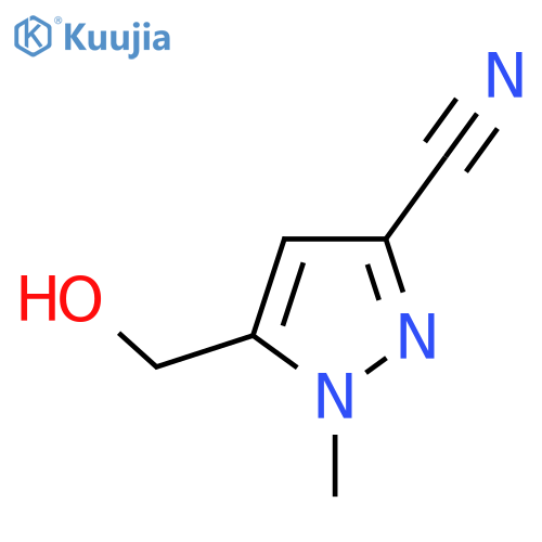 5-(Hydroxymethyl)-1-methyl-1H-pyrazole-3-carbonitrile structure